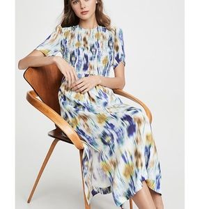 Baum Und Pferdgarten Dance Admaris Tie Dye Smock Bodice Silk Maxi A Line Dress